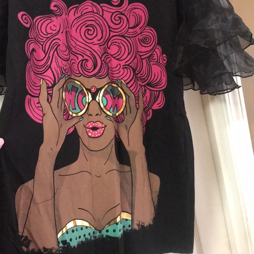 WOW pop art T-shirt dress!